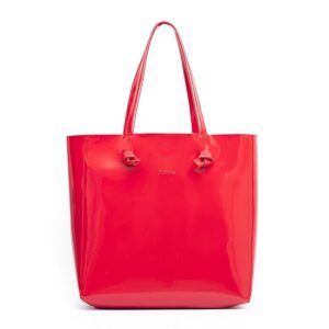 Spacious Tote Bag For Womens Handbag Ladies Purses, With Zip Closure Shining Synthetic Leather